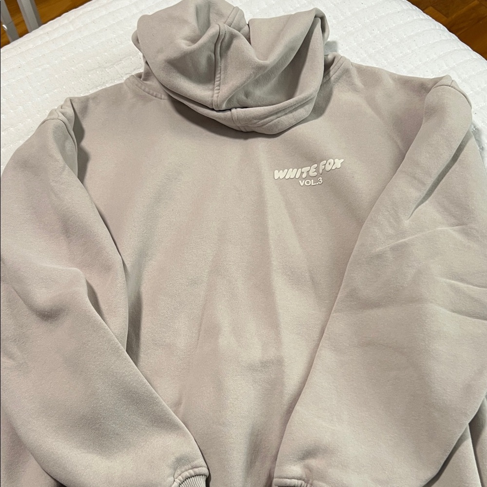 White Fox Hoodie Size M/L